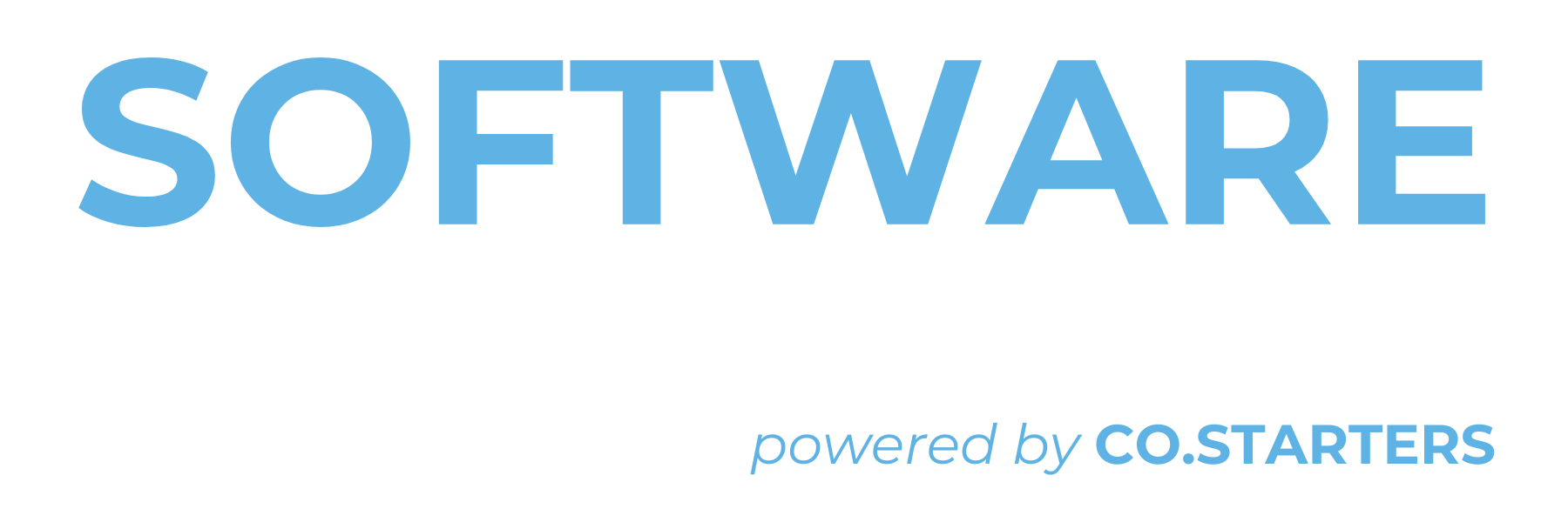 Software Accelerator - Light blue and white logo